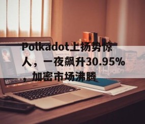 Polkadot上扬势惊人，一夜飙升30.95%，加密市场沸腾-开运体育入口